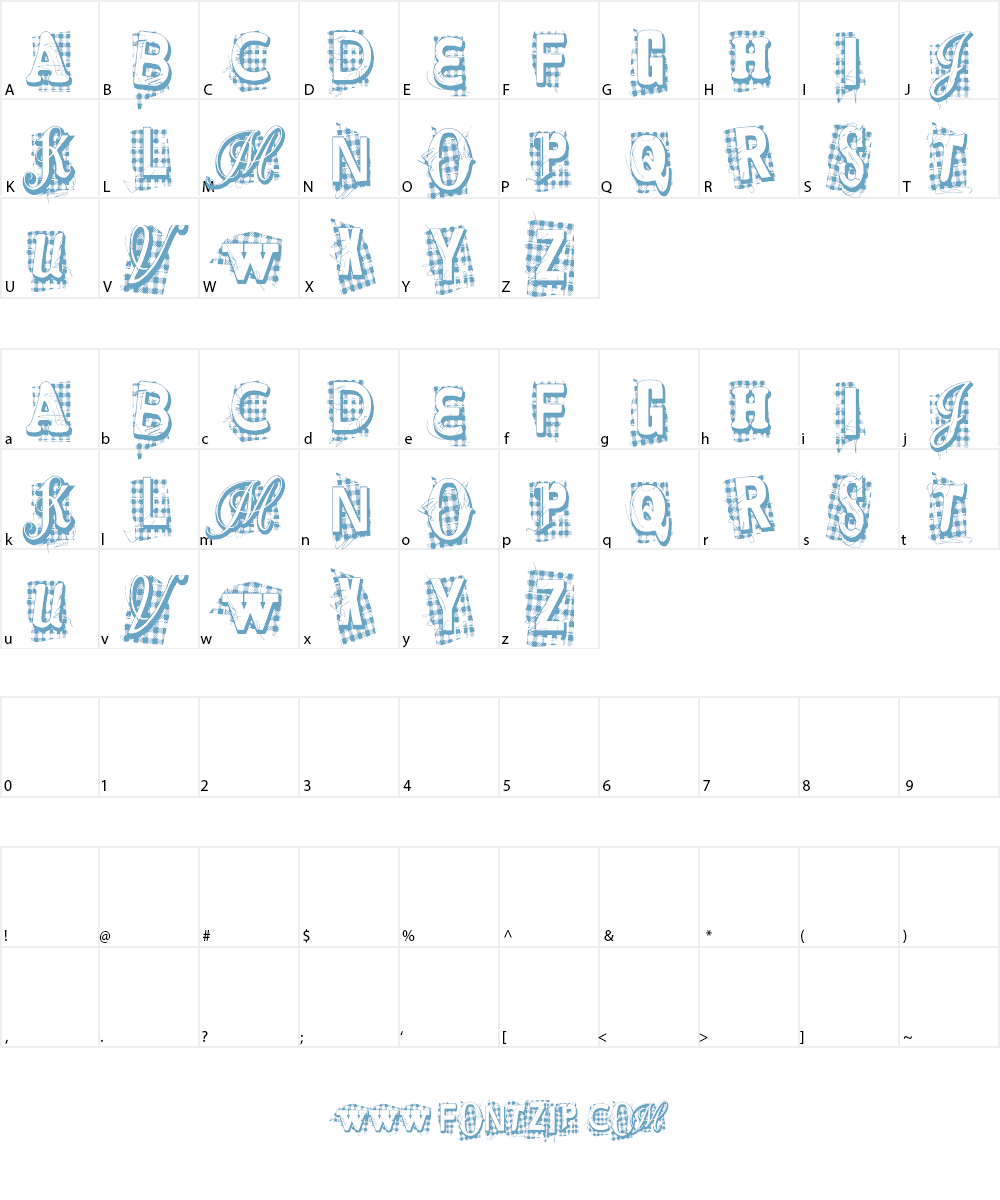 VTKS Xtra Font Character